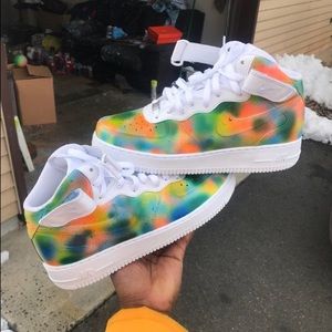Custom rainbow Air Force 1’s